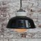 Black Enamel Vintage Industrial Cast Iron Porcelain Opaline Glass Pendant Lights 6