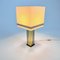 Hollywood Regency Stil Tischlampe aus Messing und Chrom, 1970er 8