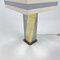 Lámpara de mesa estilo Hollywood Regency de latón y cromo, años 70, Imagen 2