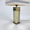 Lámpara de mesa estilo Hollywood Regency de latón y cromo, años 70, Imagen 7