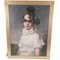 Stampa multiplo su legno, donna con occhiali da sole, con cornice, Immagine 3