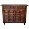 XIX Credenza toscana barroca española de nogal tallado con dos cajones, Imagen 1