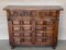 19th Catalan Spanish Baroque Carved Walnut Tuscan Two Drawers Credenza 9