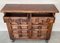19th Catalan Spanish Baroque Carved Walnut Tuscan Two Drawers Credenza 10