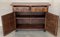 19th Catalan Spanish Baroque Carved Walnut Tuscan Two Drawers Credenza 6