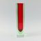 Sommerso Murano Glass Block Vase by Flavio Poli for Alessandro Mandruzzato, Italy, 1960s, Image 3