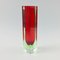 Sommerso Murano Glass Block Vase by Flavio Poli for Alessandro Mandruzzato, Italy, 1960s 4