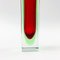 Sommerso Murano Glass Block Vase by Flavio Poli for Alessandro Mandruzzato, Italy, 1960s, Image 6