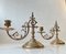 19th Century French Bronze Cantilever Piano Candlesticks, Set of 2 2