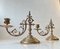 19th Century French Bronze Cantilever Piano Candlesticks, Set of 2, Image 2