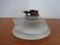 French Horse Lighter & Ashtray in Frosted Crystal Glass, 1960s, Set of 3 13