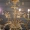 Lámpara de araña Rezzonico con ocho brazos de cristal de Murano, Imagen 3