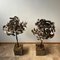 Mid-Century Blacksmith Steel Decorative Trees, Set of 2 3