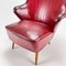 Cocktail Armchair in Burgundy, 1950s 6