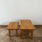 Mid-Century Brutalist Oak Nesting Tables, Set of 2 11