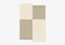White/Taupe Square Shape Out Rug from Marqqa 1