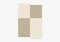 White/Taupe Square Shape Out Rug from Marqqa, Image 1