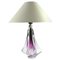 Belgian Glass Table Lamp from Val St. Lambert, 1960s, Image 1