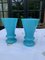 Blue Opaline Vases, Set of 2 3