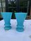 Vases en Opaline Bleue, Set de 2 3