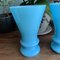 Vases en Opaline Bleue, Set de 2 7