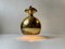 Scandinavian Modern Brass Pendant Lamp from Abo, 1970s 2