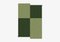 Green Square Shape Out Rug from Marqqa, Image 1