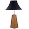 Mid-Century French Wicker Table Lamp, 1960s, Image 1