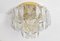 Österreichische Mid-Century Einbaulampe aus Murano Eisglas von JT Kalmar, 1960 5