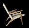 CH25 Chair in Oak and Papercord by Hans J. Wegner for Carl Hansen, Image 3