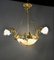 Antique Napoleon III French Alabaster Chandelier in Bronze and Marble 2