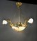 Antique Napoleon III French Alabaster Chandelier in Bronze and Marble, Image 2
