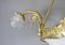 Antique Napoleon III French Alabaster Chandelier in Bronze and Marble, Image 6