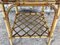 Vintage Rattan and Bamboo Side Table with Magazine Rack, 1960 4