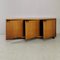 Italian Walnut Sideboard with Wheels, 1970s, Image 4