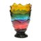 Big Extracolor Clear Amber, Light Blue, Fuchsia and Blue Kein Collina Vase by Gaetano Pesce for Fish Design, Image 1