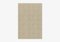 Taupe Oval Textured Rug from Marqqa, Image 1