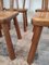 Brutalist Dining Chairs in Oak, Set of 6, Image 6