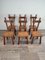 Brutalist Dining Chairs in Oak, Set of 6 1