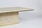 Vintage Coffee Table in Travertine with Brass 4