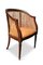 19th Century Bergère Beech Armchair With Tan Leather Seat, 1800s, Image 2