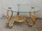 Hollywood Regency Table with Golden Swan 4