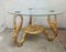 Hollywood Regency Table with Golden Swan 2