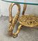 Hollywood Regency Table with Golden Swan 3