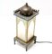Art Nouveau Patinated Brass Arts & Craft Table Lamp, 1900s 3