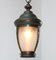 Art Nouveau Patinated Brass Art Nouveau Pendant Light or Lantern, 1900s 5