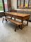Farmhouse Table & Bench, Late 19th Century, Set of 2 5