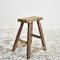 Antique Rustic Elm Stool – Ar, Image 2