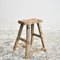 Antique Rustic Elm AS Stool, Image 2