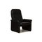 Black Leather DS 50 Armchair with Relaxation Function from De Sede, Image 1